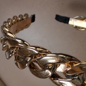 Natasha Couture Gold Braided Headband